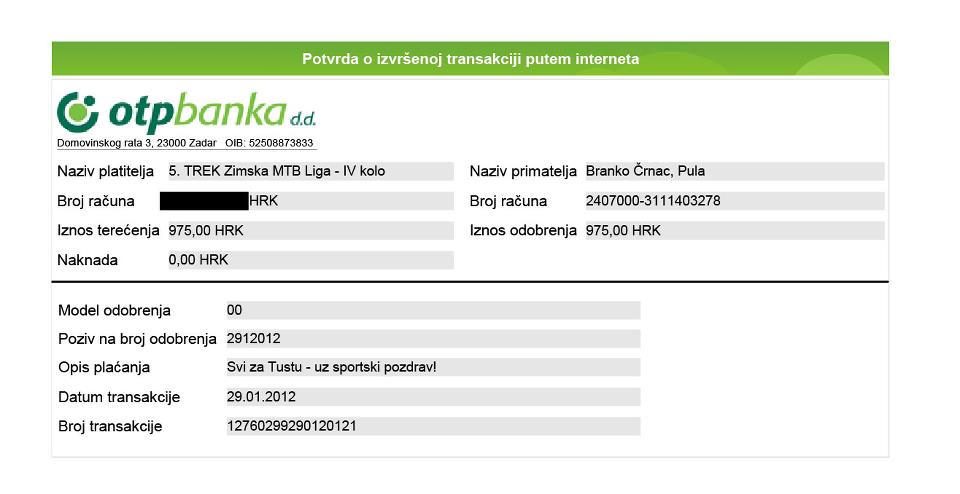 prva uplata 5. TREK Zimske MTB lige